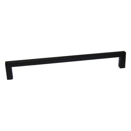 Crown 9" Modern Square Cabinet Pull with 8-4/5" Center to Center Matte Black Finish CHP87300BK